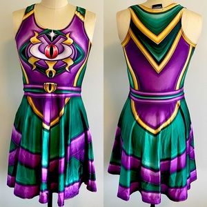 World of Warcraft skater stretch dress darkmoon faire medium
